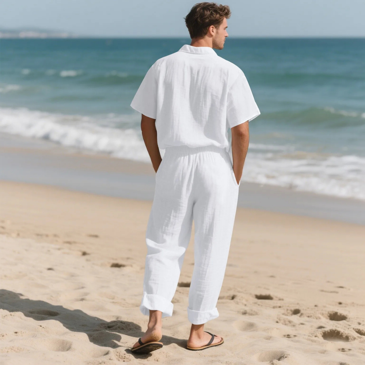 The Silvercrest Men's Lightweight Casual Two Piece – Set Shirt & Pants