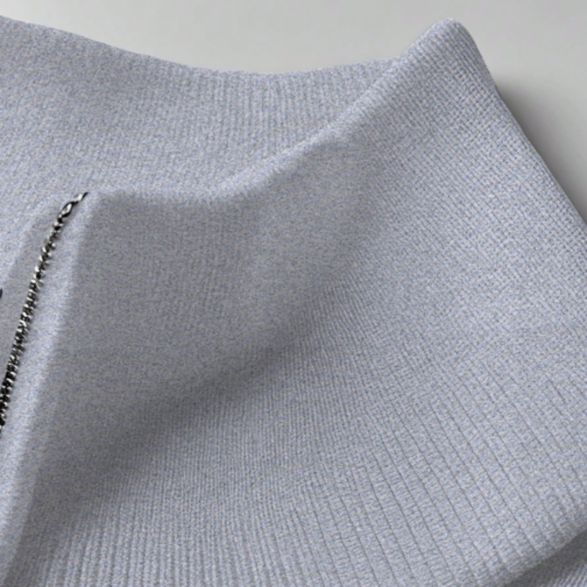 The Brookline Ridge Men's Classic Mock Neck Half Zip Cashmere Sweater