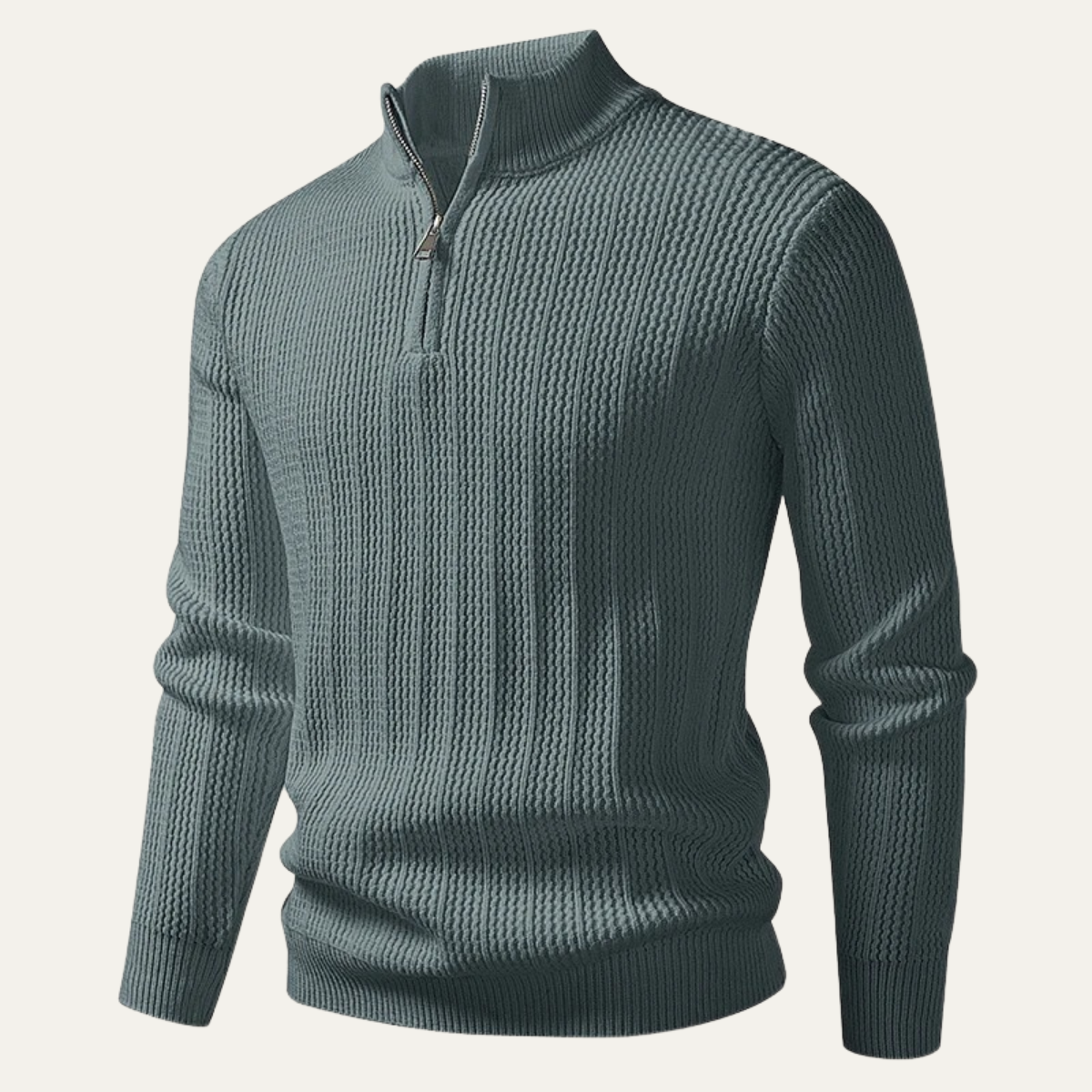 The Willowdale Men’s Half Zip Stand Collar Soft Knit Sweater
