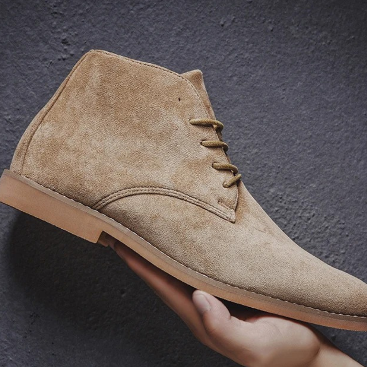 The Dockside Men’s Casual Suede Lace Up Ankle Boots