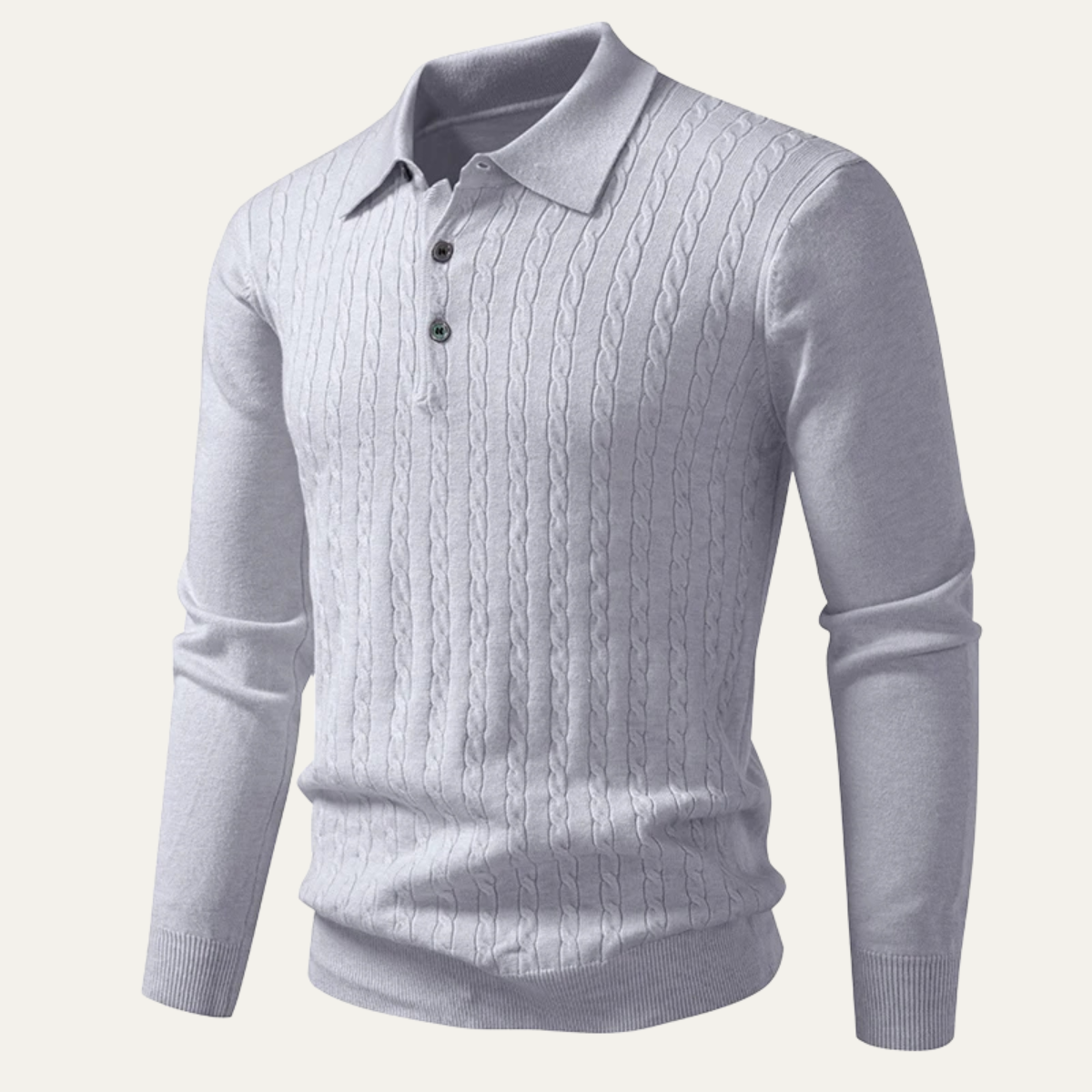 The Soverato Men’s Soft Cotton Casual Knit Polo Sweater
