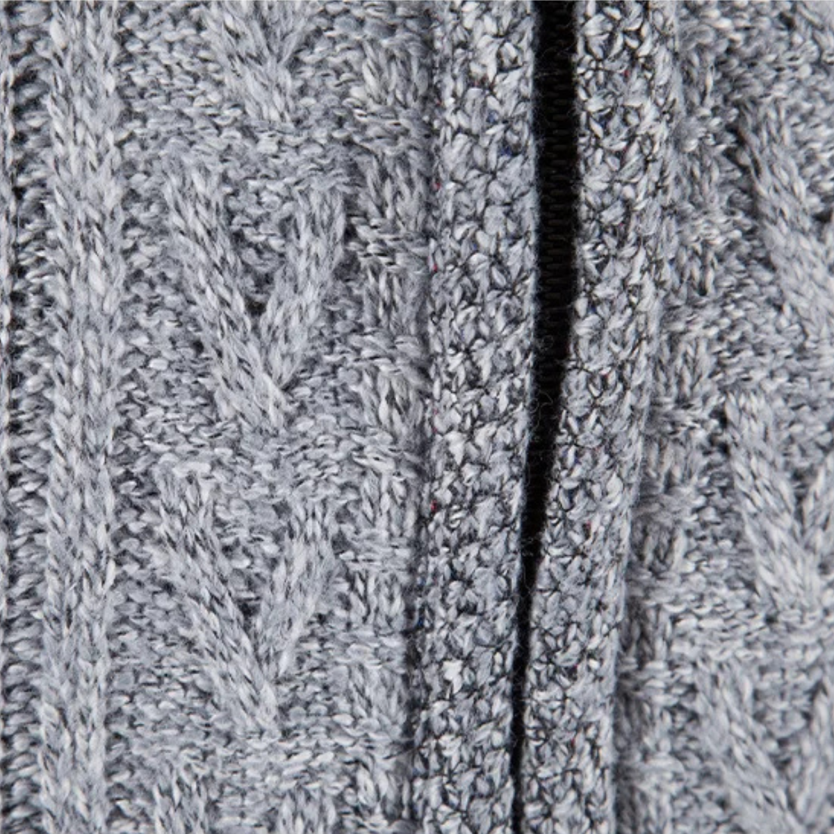 The Pienza Men’s Warm Fleece Zip Up Knit Jacket