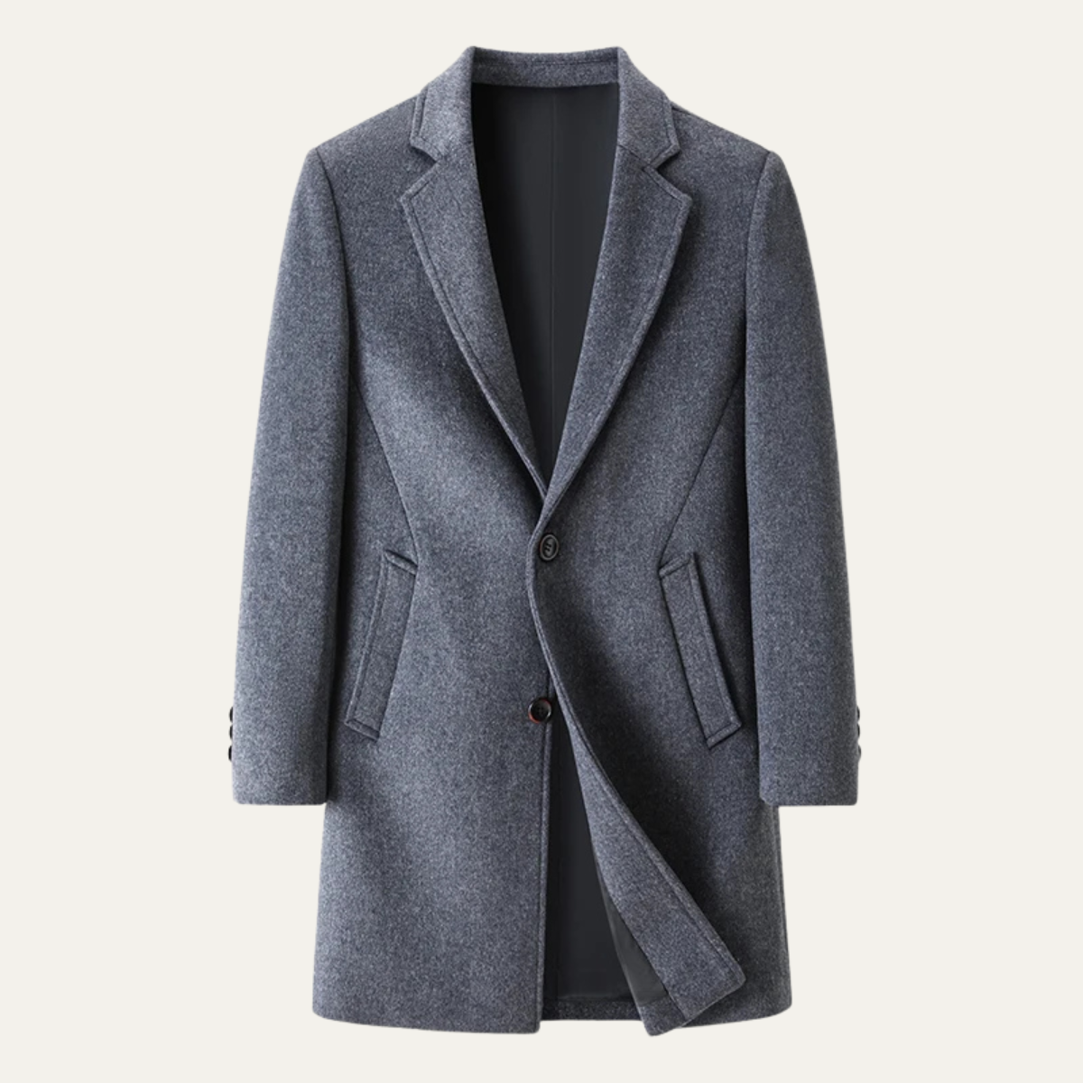 The Bournemouth Men's Wool Business Casual Long Jacket
