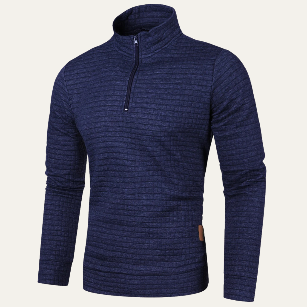 The Strasbourg Men’s Lightweight Quilted Half Zip Sweater