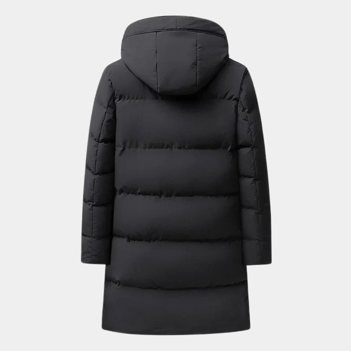 The Otranto Men’s Long Hooded Puffer Jacket with Cotton Padding