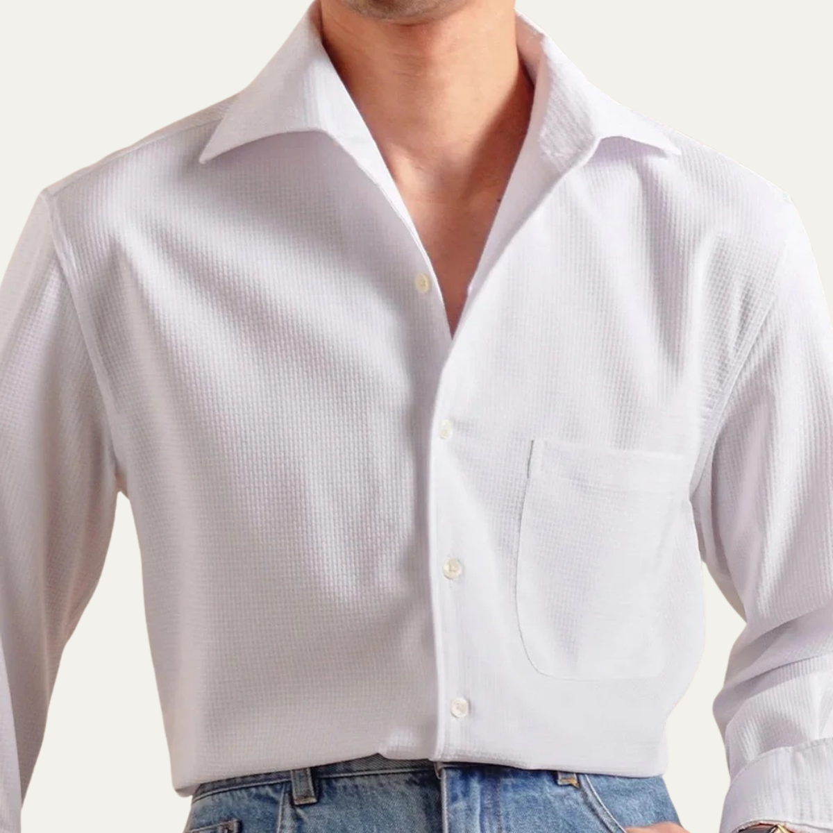 The Savile Row Men’s Italian Dress Shirt - Slim Fit Business Style