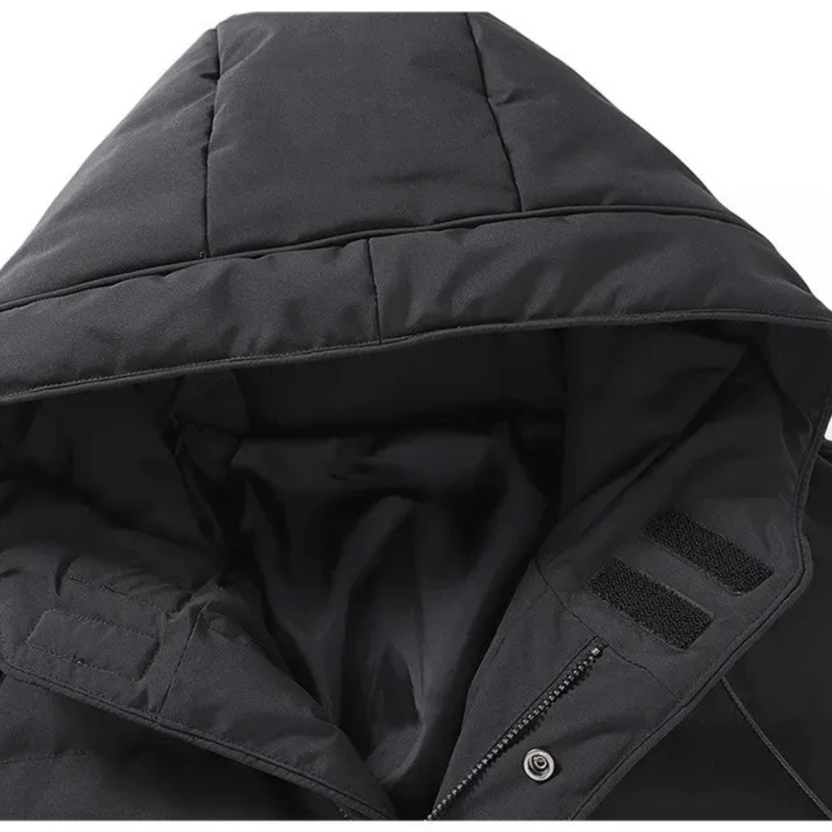 The Otranto Men’s Long Hooded Puffer Jacket with Cotton Padding