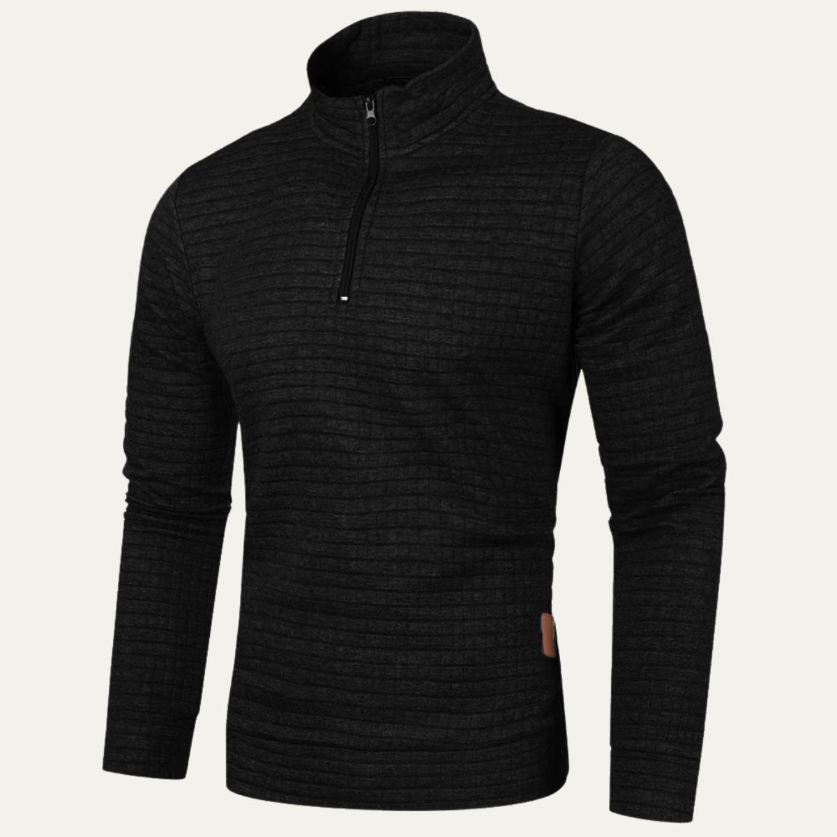 The Strasbourg Men’s Lightweight Quilted Half Zip Sweater