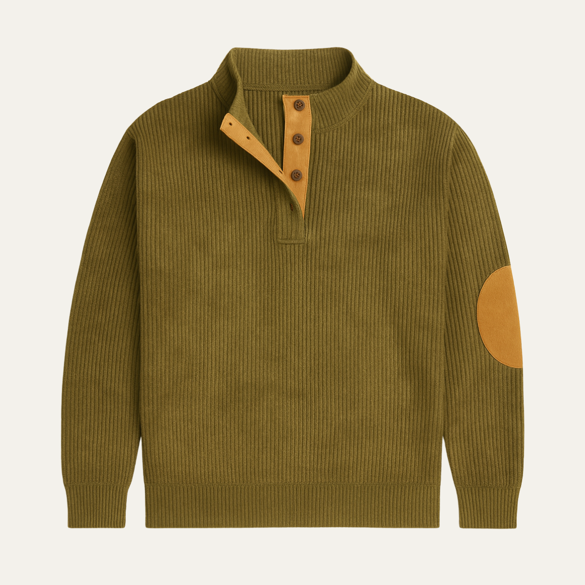 The Ashwater Men's Trendy Stand Collar Ribbed Knit Half Zip Sweater