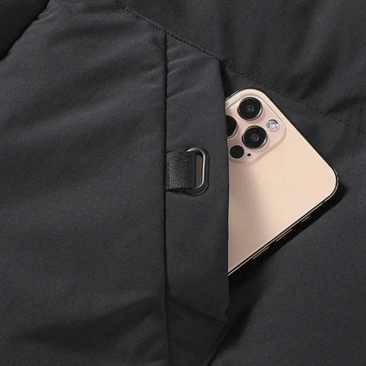 The Otranto Men’s Long Hooded Puffer Jacket with Cotton Padding