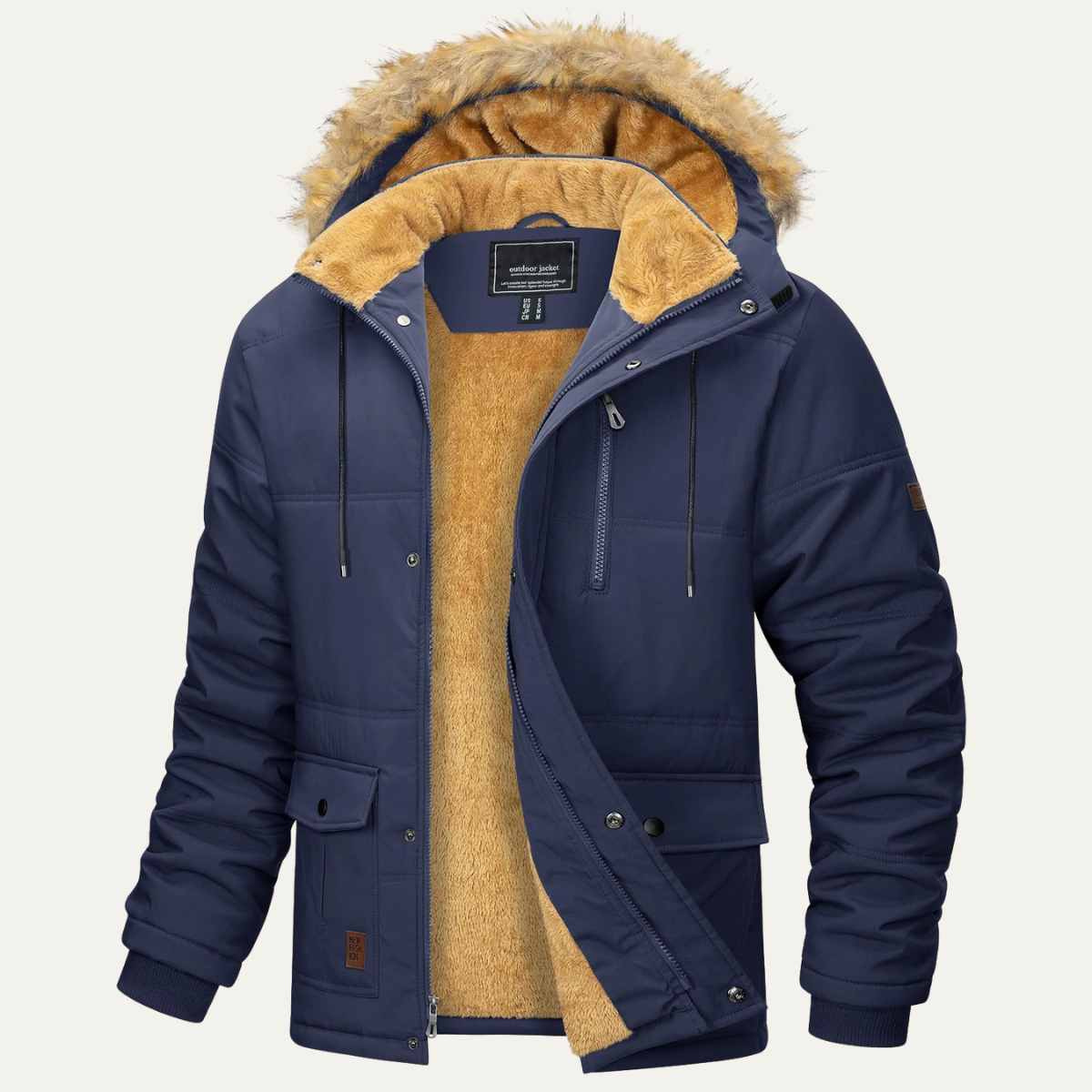 The Briarcliff Men’s Winter Parka Jacket with Detachable Hood