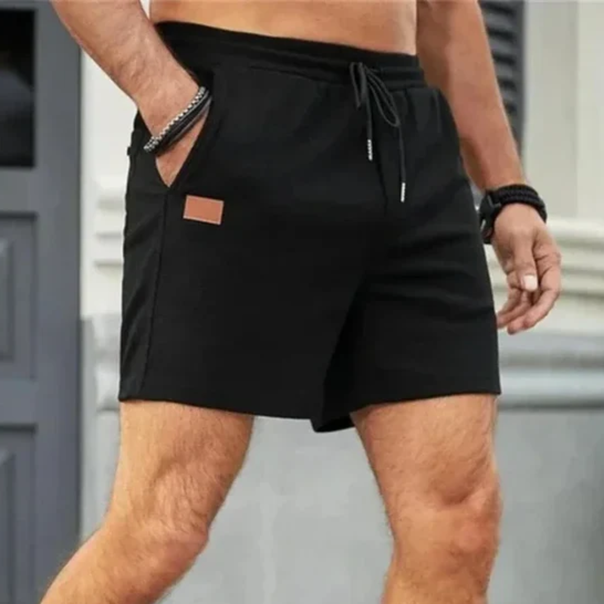 The Portwell Men’s Lightweight Summer Drawstring Shorts