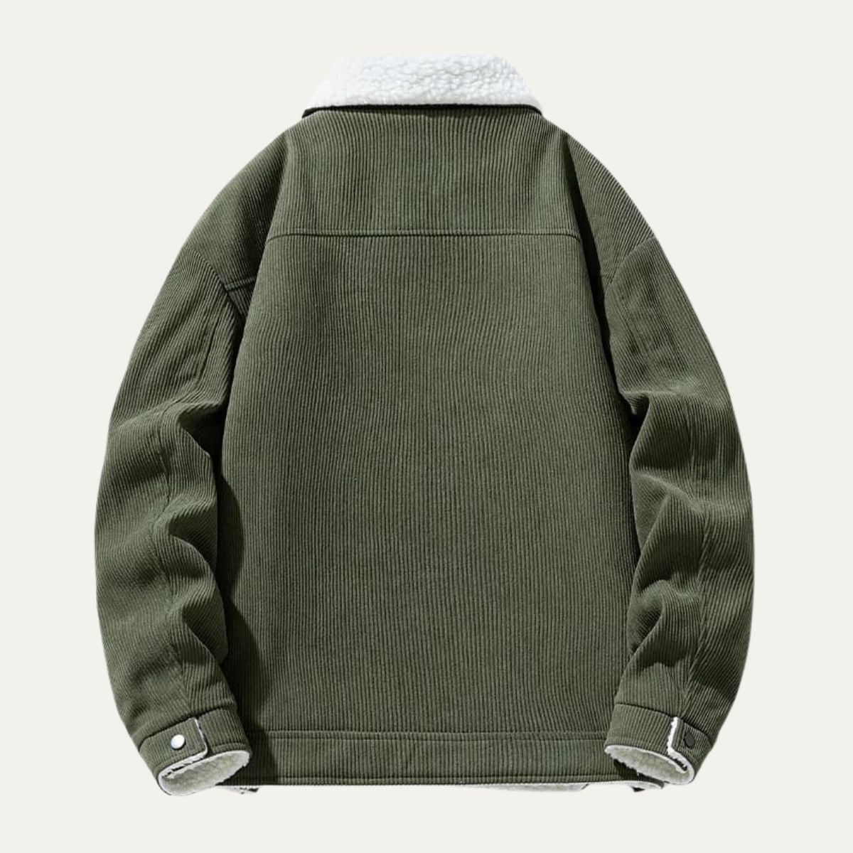 The Moneglia Men’s Corduroy Fleece Lined Sherpa Jacket