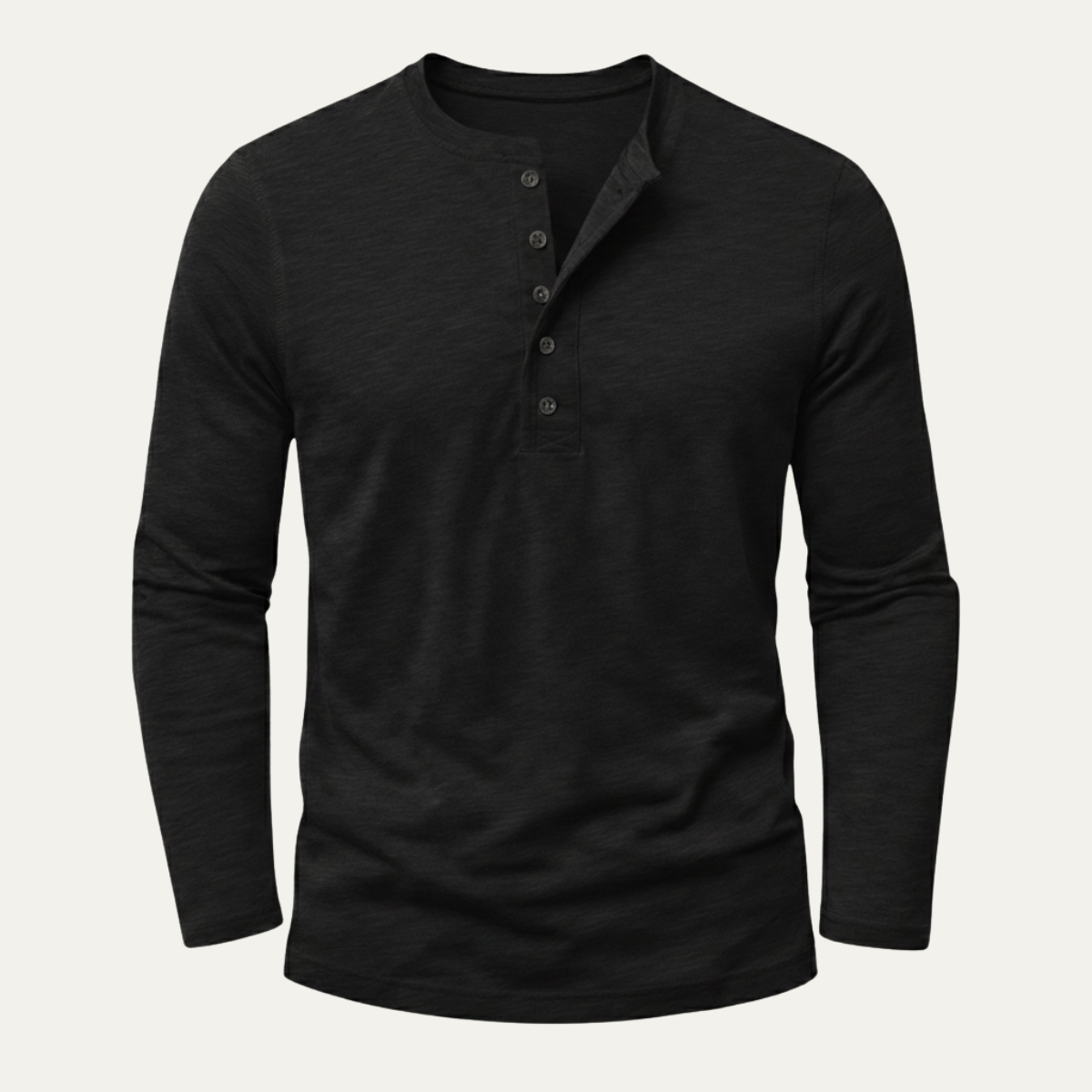 The Ridgewood Hill Men’s Trendy Solid Color Slim Fit Henley T Shirt