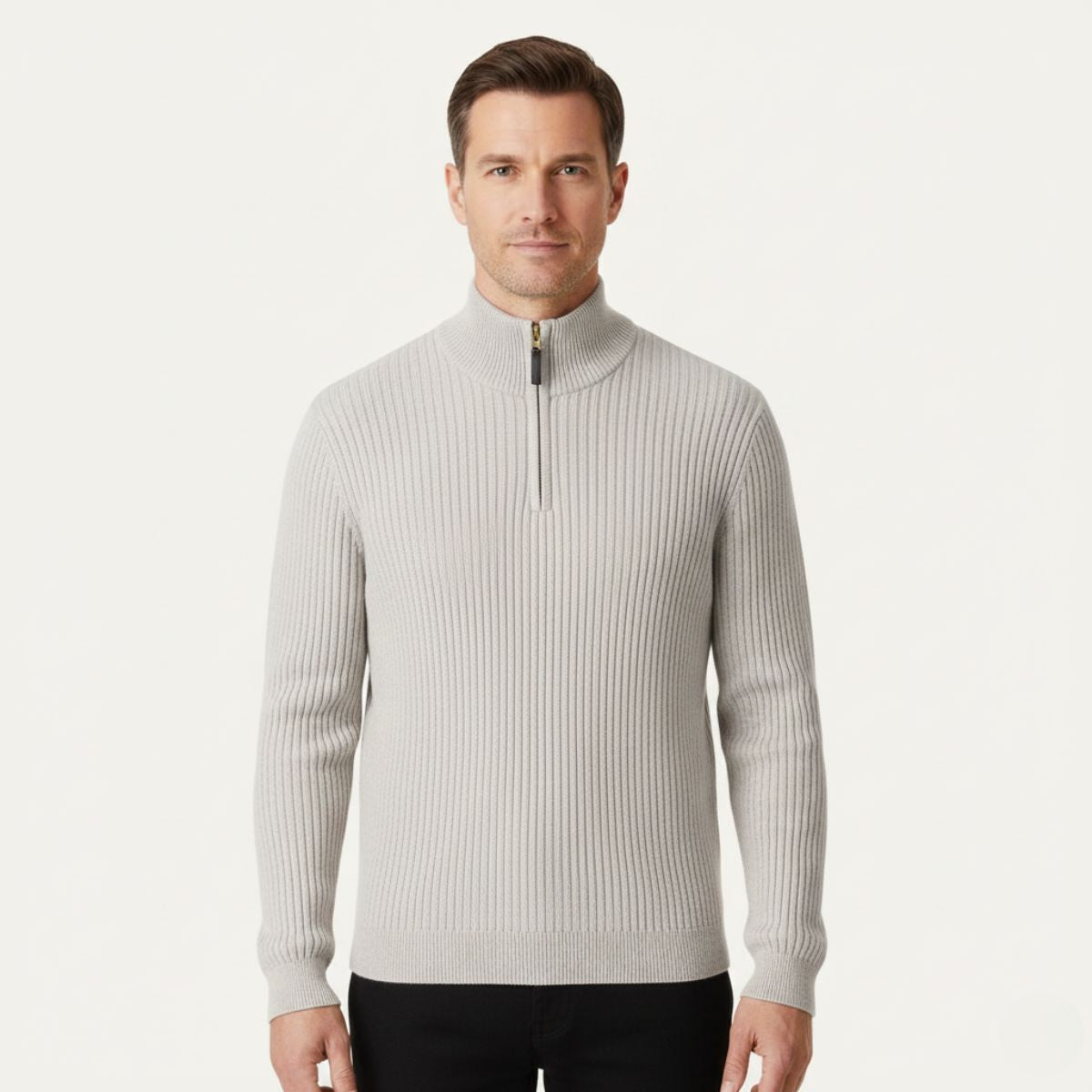 The Oslo Quarter Zip Sweater for Men - Old Money