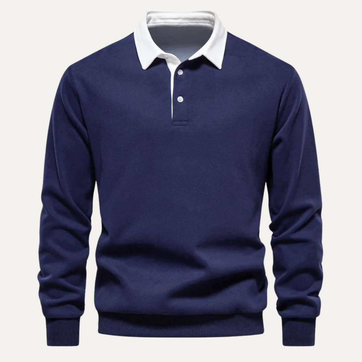 The Marlowe Men’s Casual Smart Polo Collar Sweater