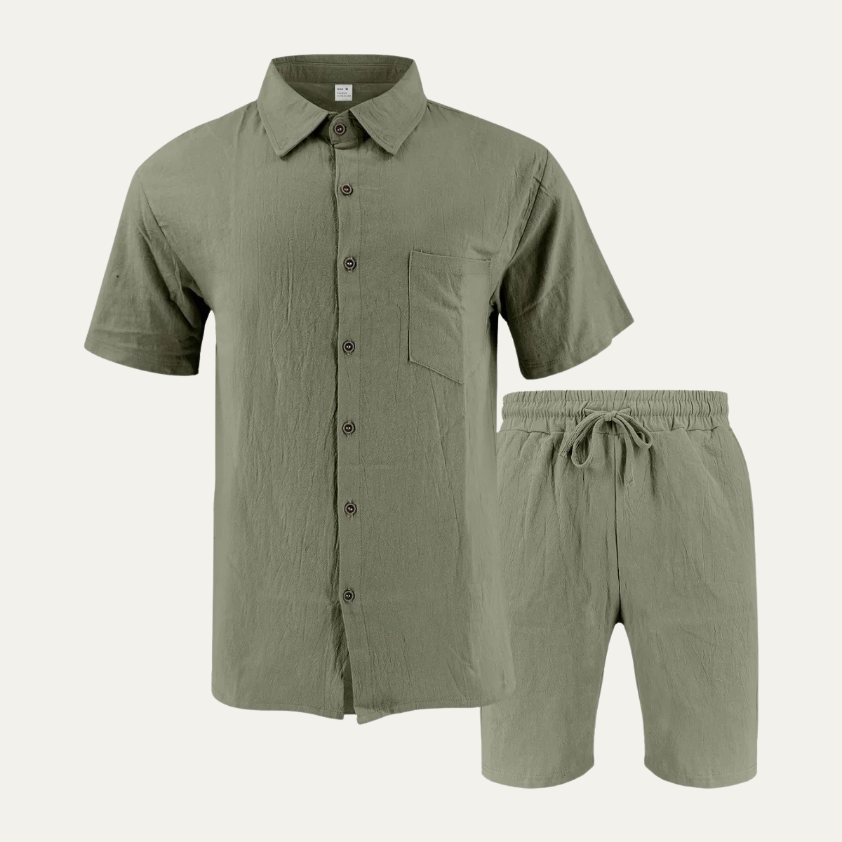 The Wexley Men’s Summer Retro Beach Set – Shirt & Shorts