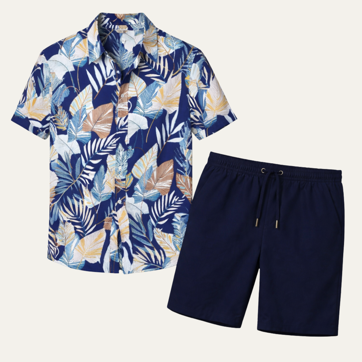 The Briarwood Men’s Tropical Casual Shirt & Shorts Set