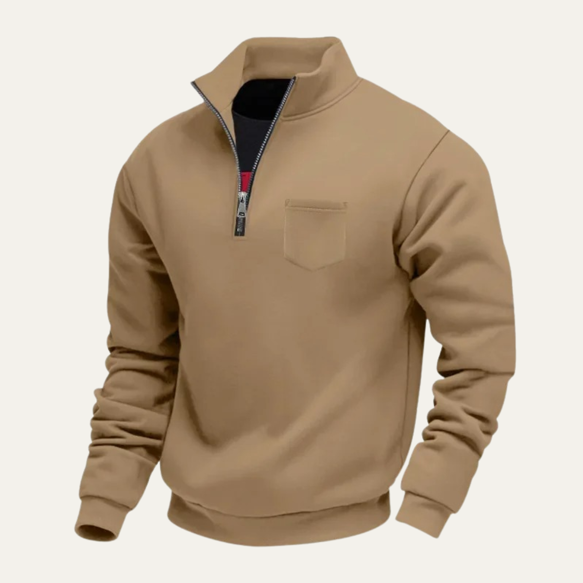 The Pompeii Men’s Casual Half Zip Neck Sweater with Pocket