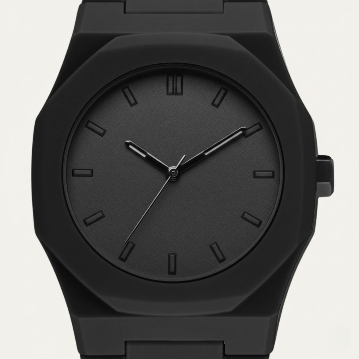 The Midnight Black Men’s Luxury Stainless Steel Watch