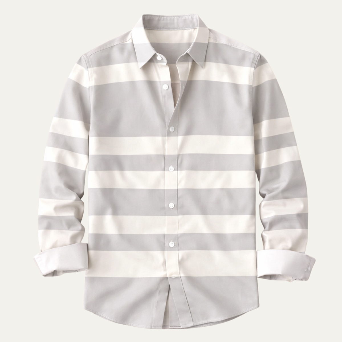 The Stonebrook Men’s Modern Color Block Striped Business Shirt