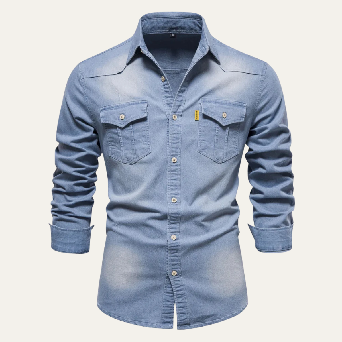 The Roseland Men’s Trendy Slim Fit Stand Collar Cotton Shirt