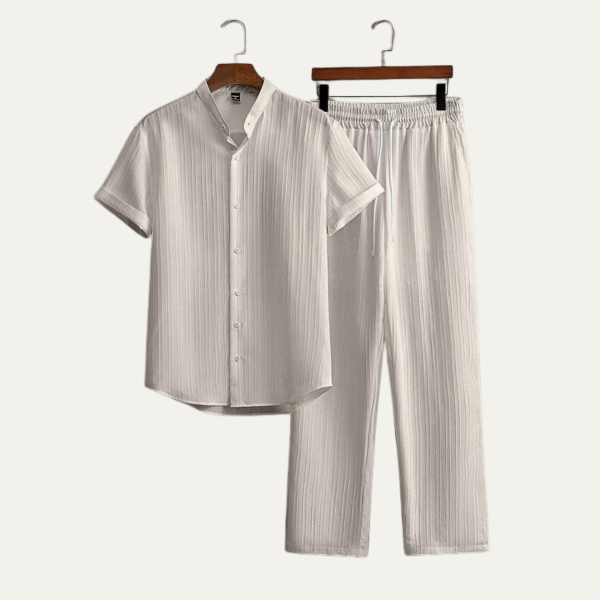 The Ashwood Hill Men’s Linen Summer Casual Set – Shirt & Pants