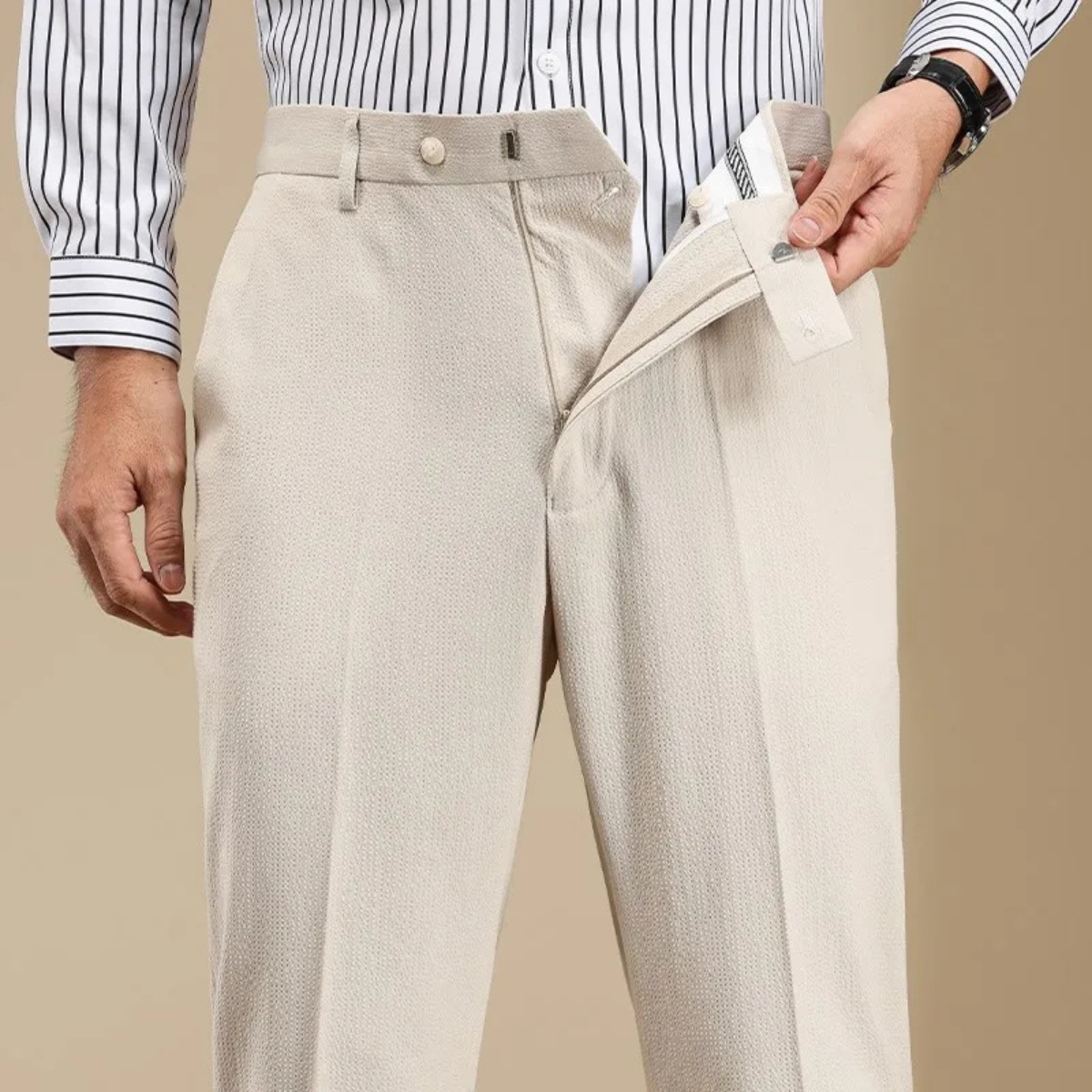 The Barbaresco Men’s Anti Wrinkle Straight Leg Dress Pants