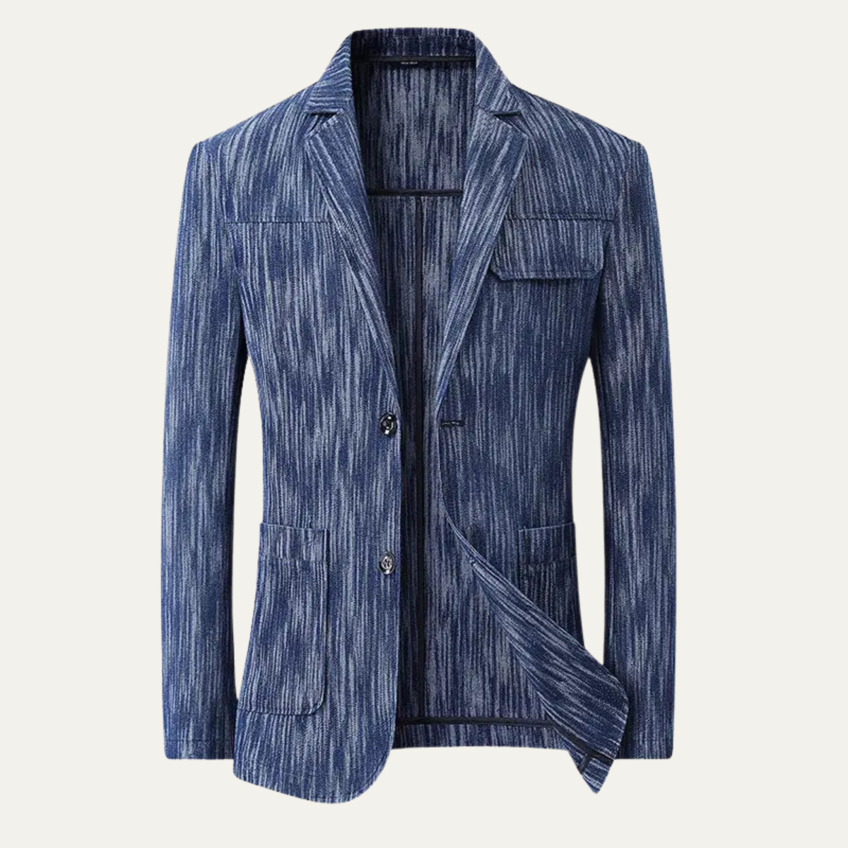 The Silverhill Men’s Relaxed Fit Denim Blazer Suit