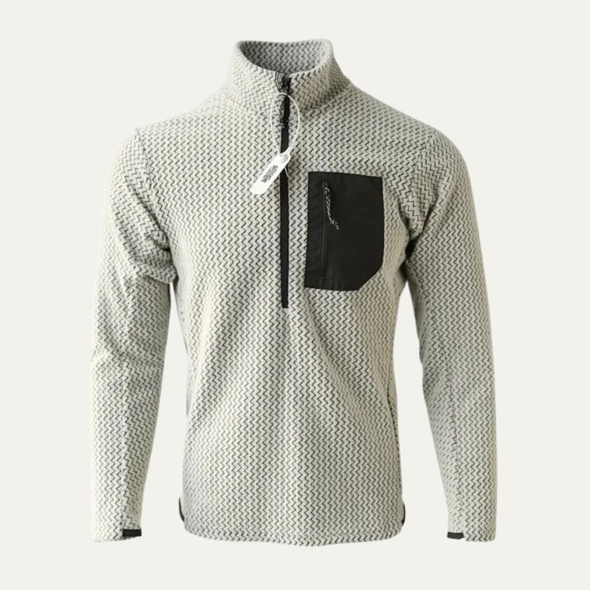 The Bellano Men’s Half Zip Fleece Sweater with Chest Pocket