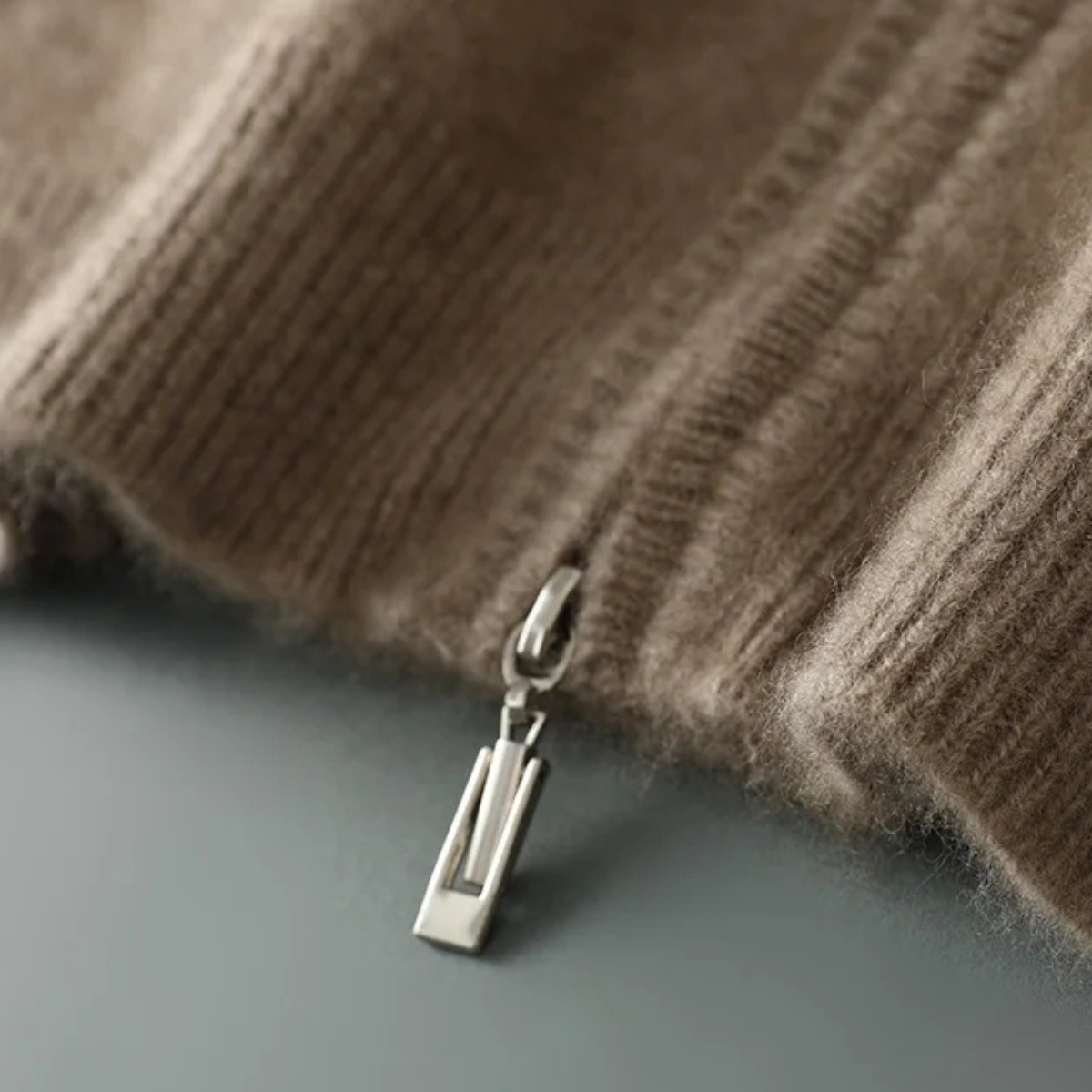 The Antibes Men’s Soft Warm Winter Cashmere Knit Zip Up Cardigan