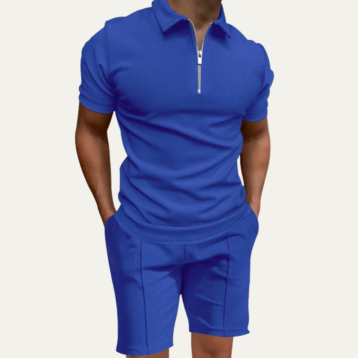 The Rockridge Men’s Summer Beach Set – Polo Shirt & Shorts