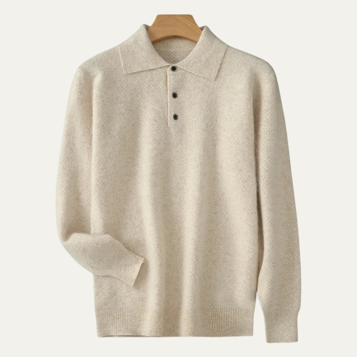 The Timberfall Men’s Trendy Cashmere Polo Collar Knit Sweater