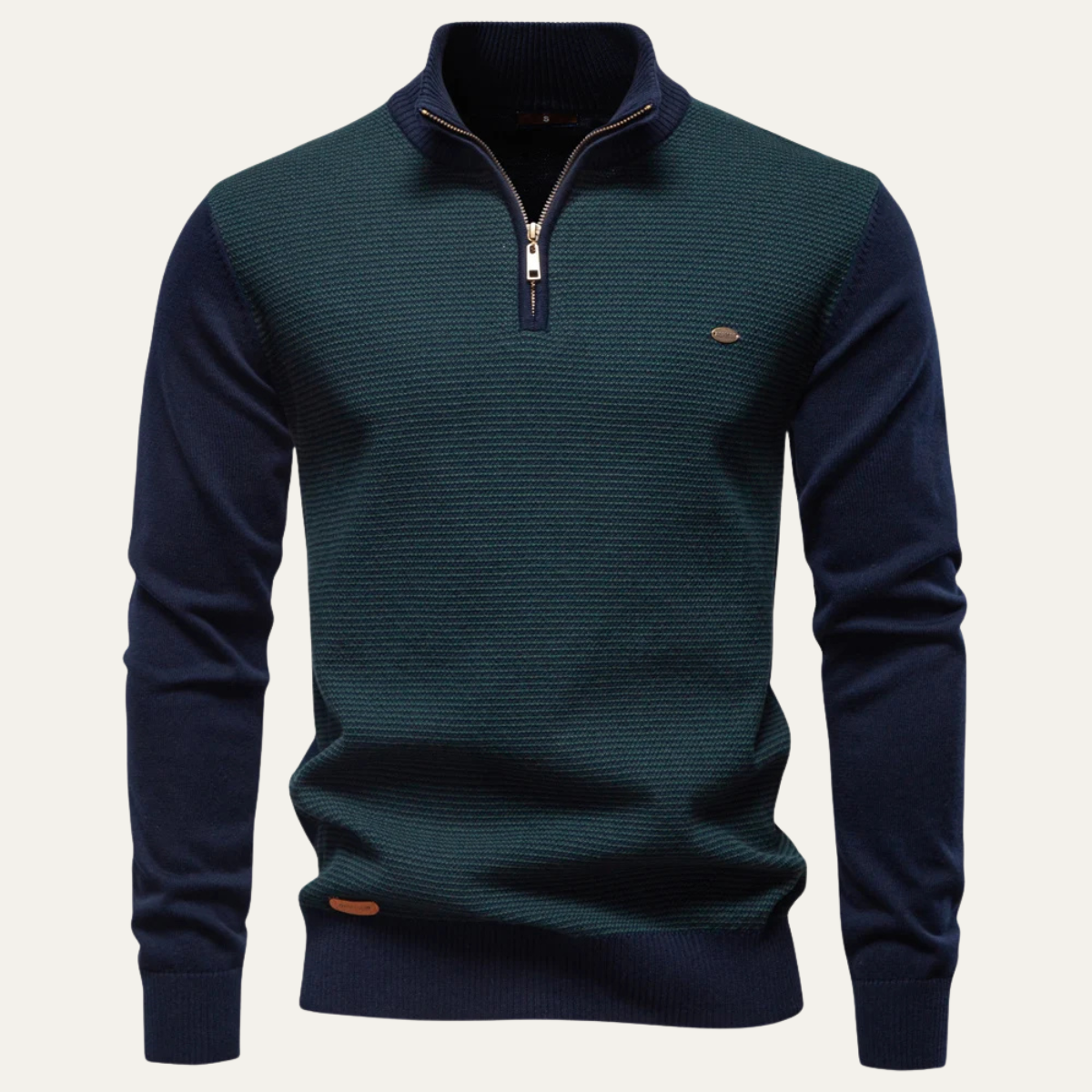 The Oban Men’s Half Zip Knit Winter Sweater
