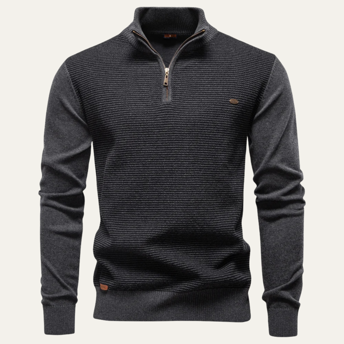 The Oban Men’s Half Zip Knit Winter Sweater