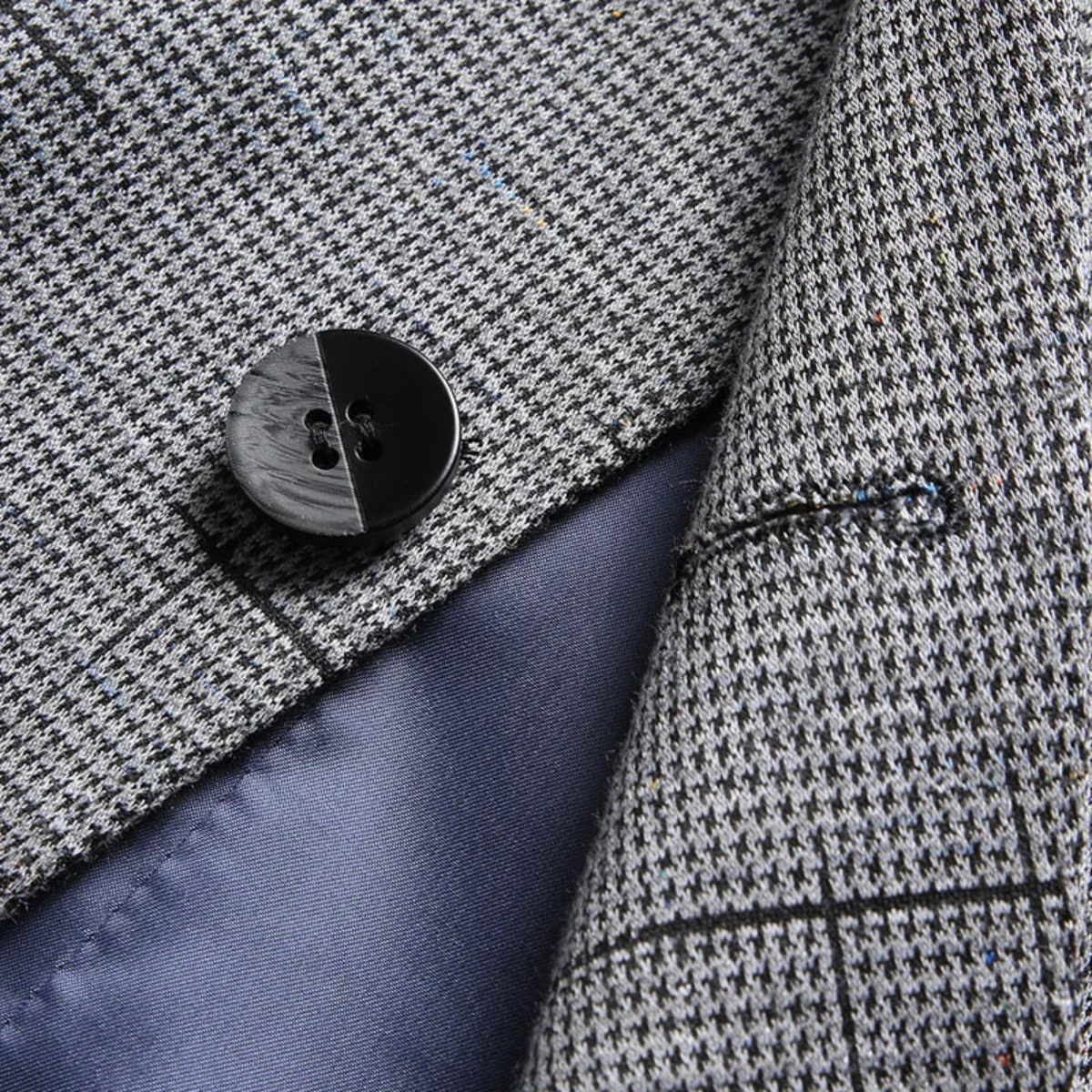 The Faircrest Men’s Casual Slim Fit Single Button Grey Blazer