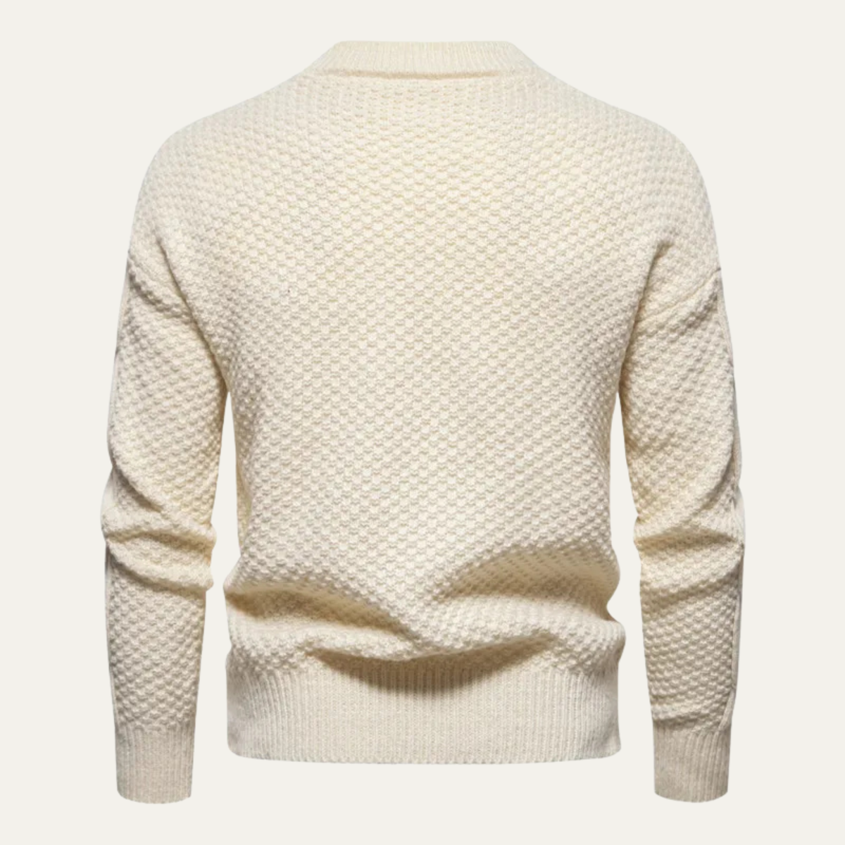 The Windwood Men’s Cable Winter Casual Round Neck Knit Sweater