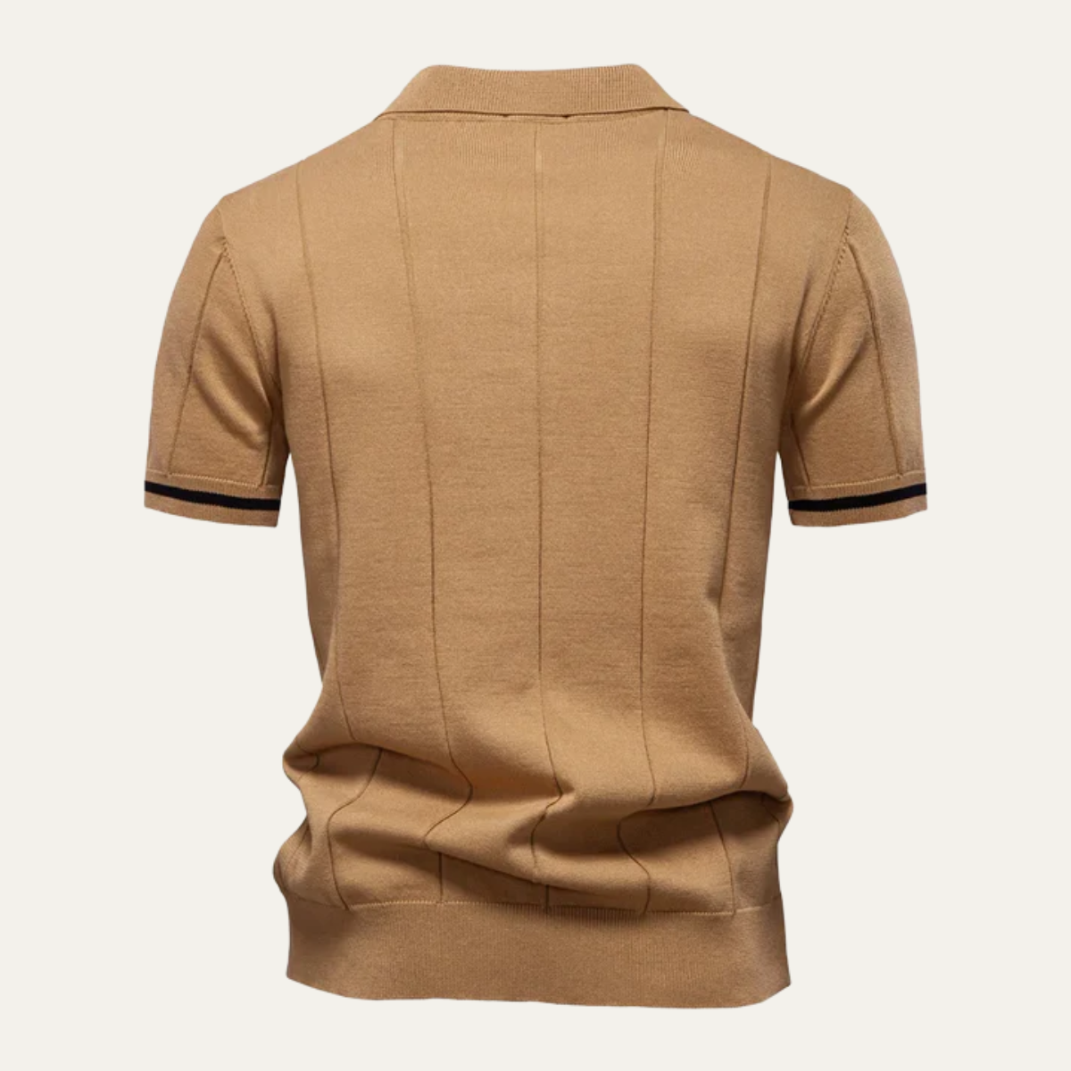 The Rockwell Men’s Cotton Casual Zip Polo Shirt