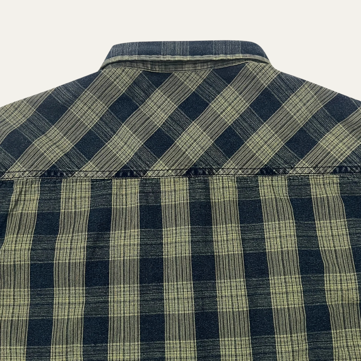 The Hawthorne Creek Men’s Vintage Plaid Denim Shirt Jacket