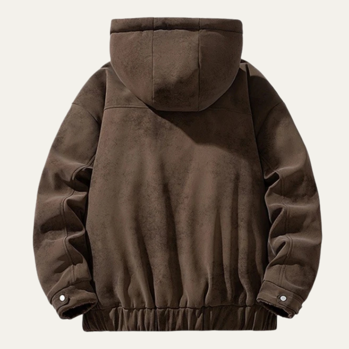 Men's Sherpa Lined Puffer Jacket Brown