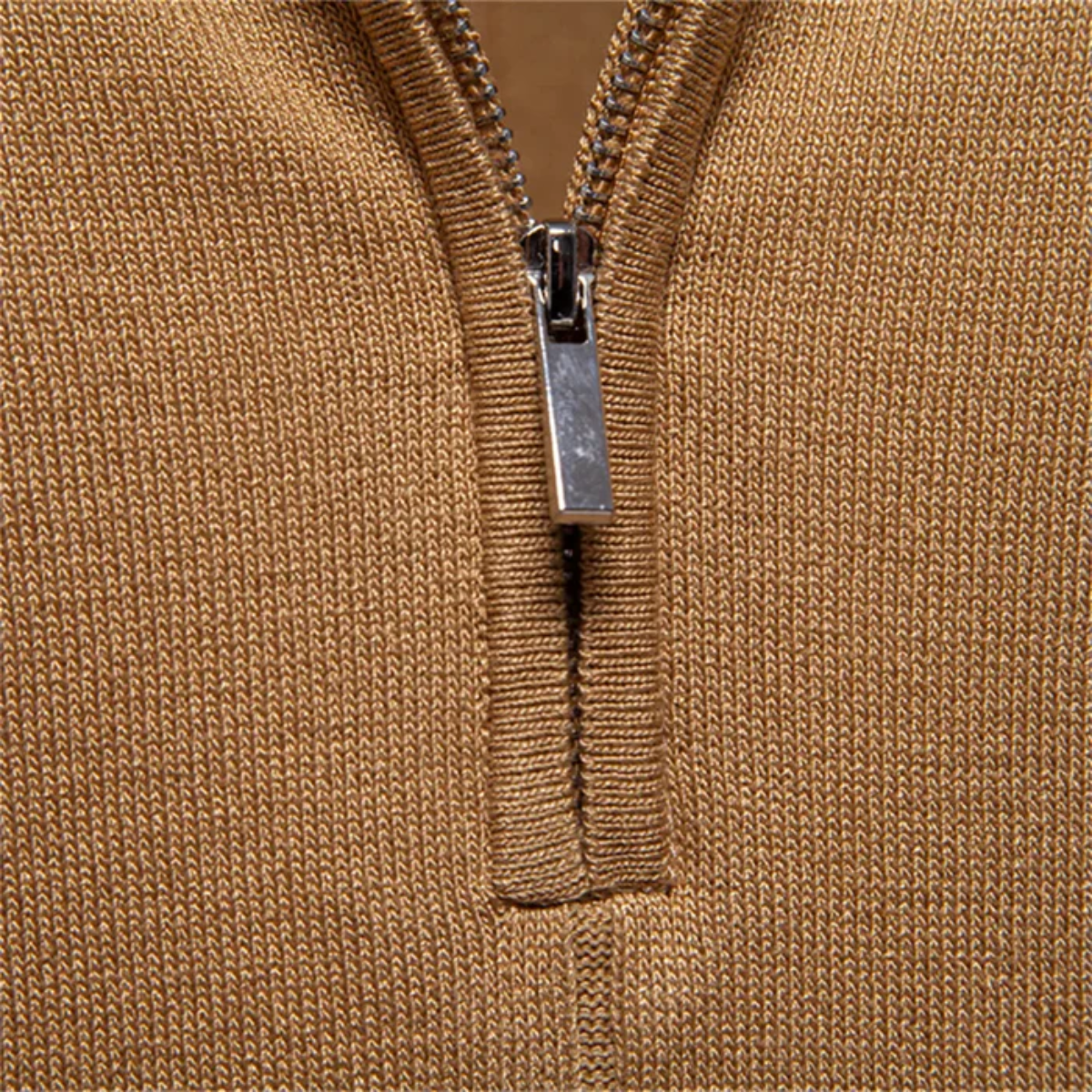 The Rockwell Men’s Cotton Casual Zip Polo Shirt