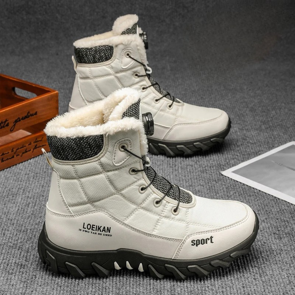 The Northpark Men’s Stylish Plush Lined Snow Boots