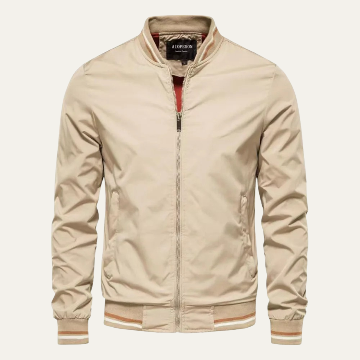 The Rosegate Men’s Soft Lightweight Slim Fit Windproof Jacket