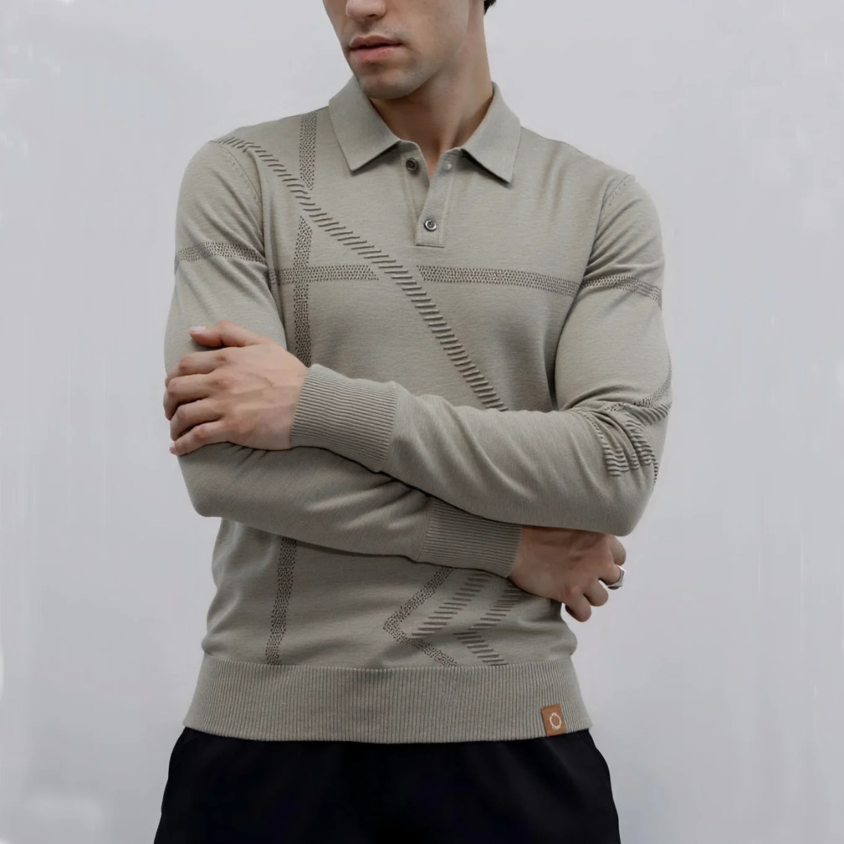 The Battersea Men’s Lightweight Knit Polo Sweater