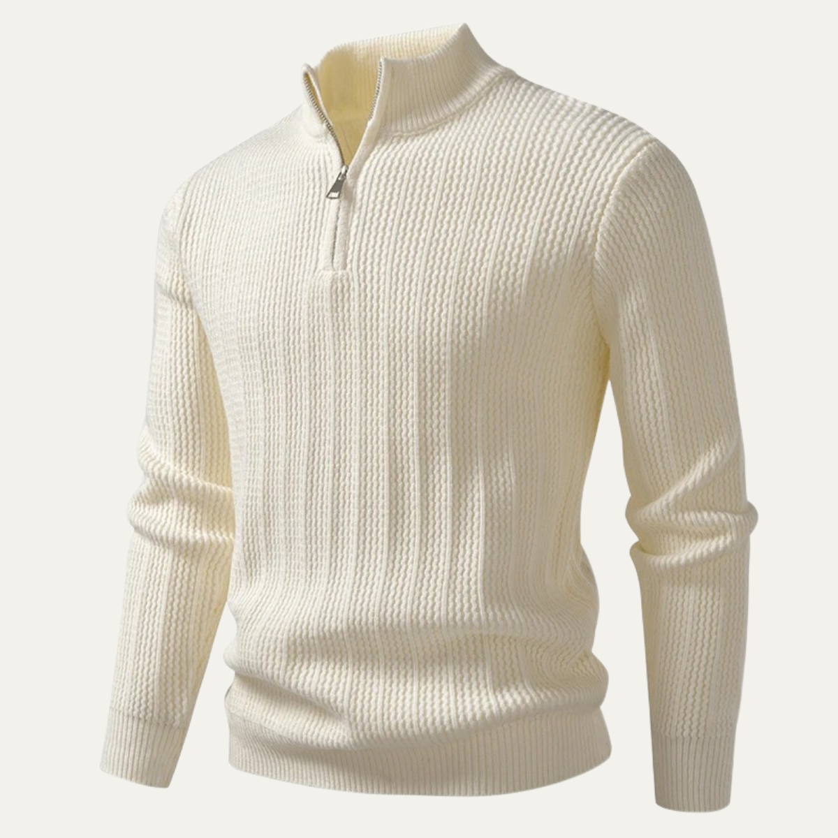 The Willowdale Men’s Half Zip Stand Collar Soft Knit Sweater