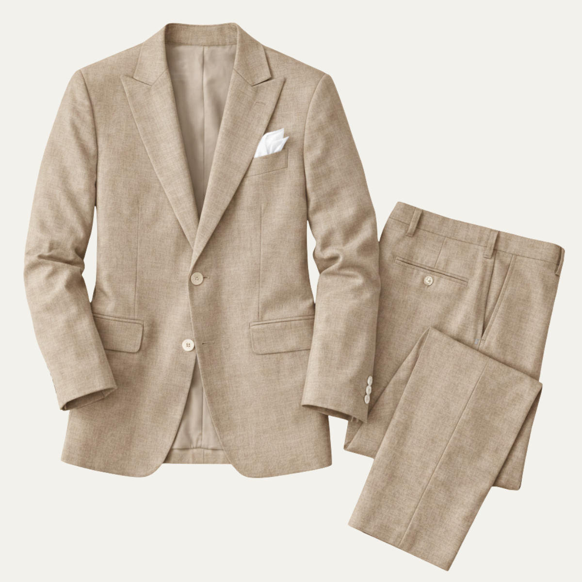 The Lugano Men’s Elegant Linen Suit Set – Blazer & Pants