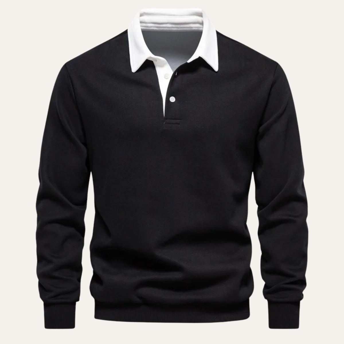 The Marlowe Men’s Casual Smart Polo Collar Sweater