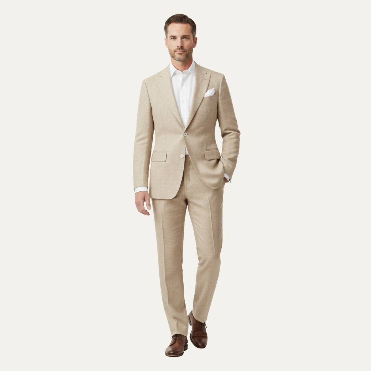 The Lugano Men’s Elegant Linen Suit Set – Blazer & Pants