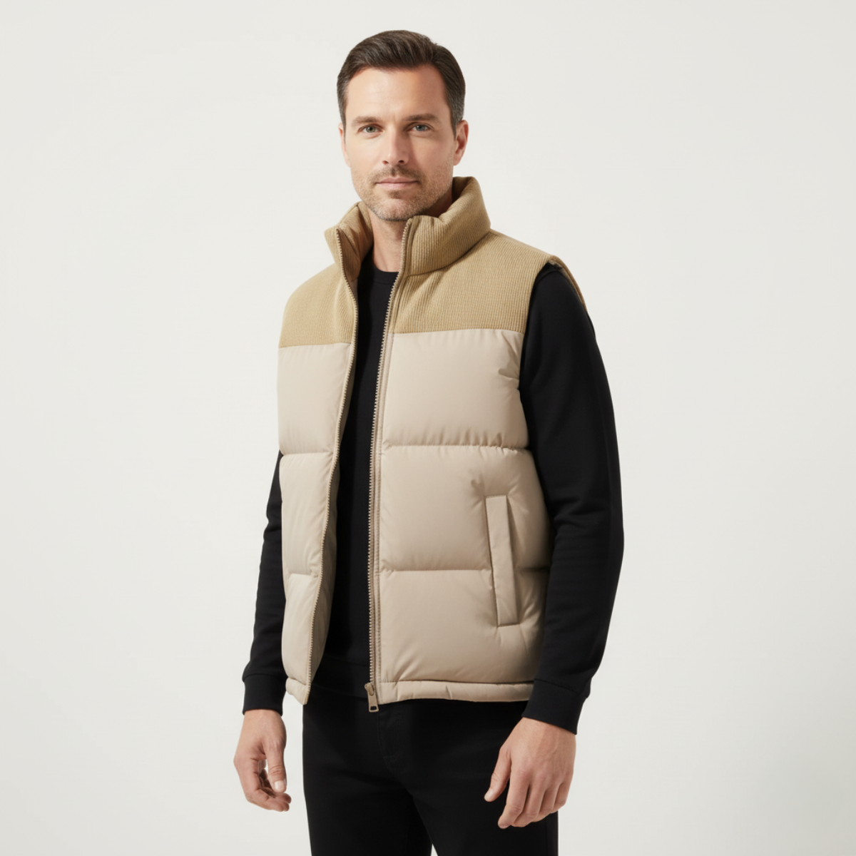 The Port Isaac Men's Stylish Quilted Puffer Gilet