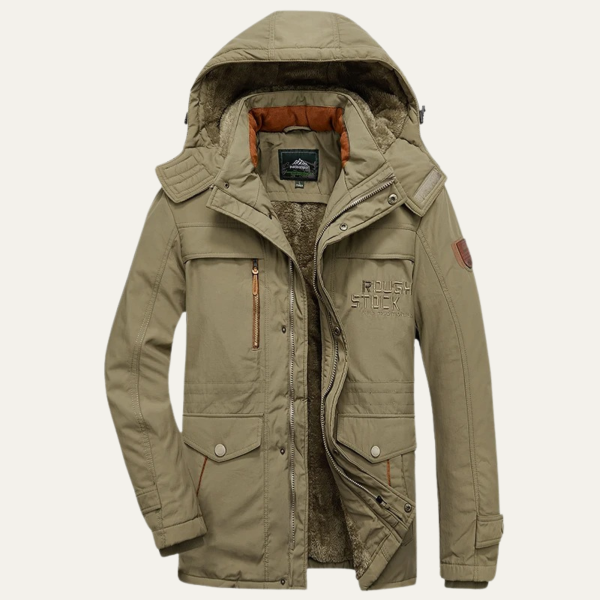 The Monferrato Men’s Warm Winter Parka Hooded Jacket